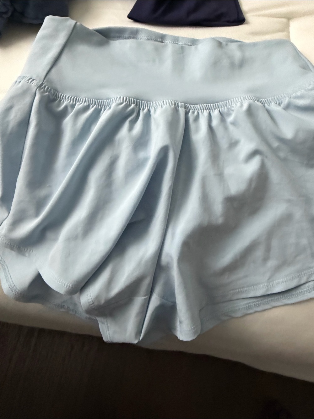 DSG Light Blue Athletic Skort-Style Training Shorts